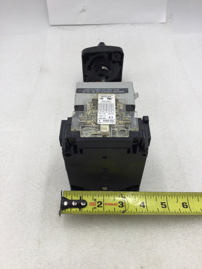 Allen Bradley 194R-NJ030P3 30 A IEC Disconnect - Fused with 194R-HS1 Operating Handle