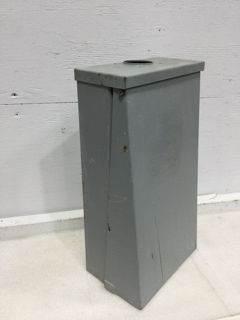 EATON CHU4N9N9NPL 4-Circuit Lighted Unmetered Power Outlet Pedestal, 125 VAC, 20/30 A, NEMA 3R Enclosure