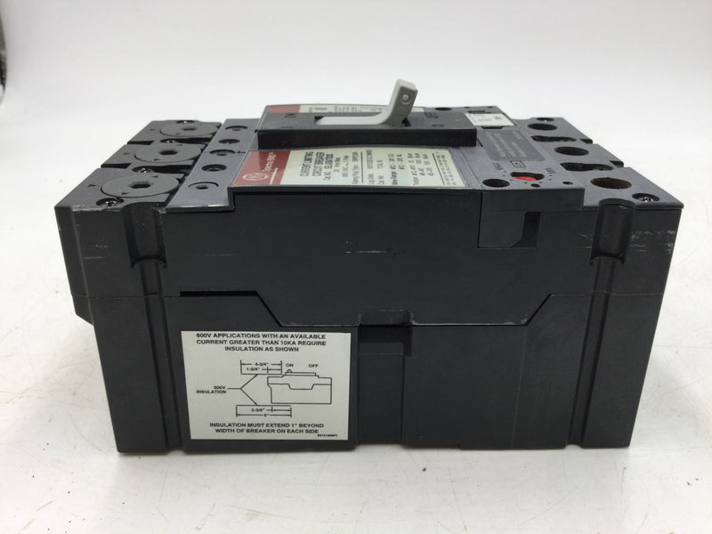 GE General Electric SELA36AT0030 3 Pole 600v 30 Amp Spectra RMS Circuit Breaker w/SRPE 30A Plug