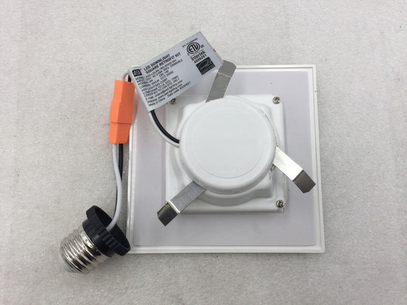 ASD Lighting ASD-LDLRK-1BS-4D930-WH 4" LED Square Downlight Retrofit Kit