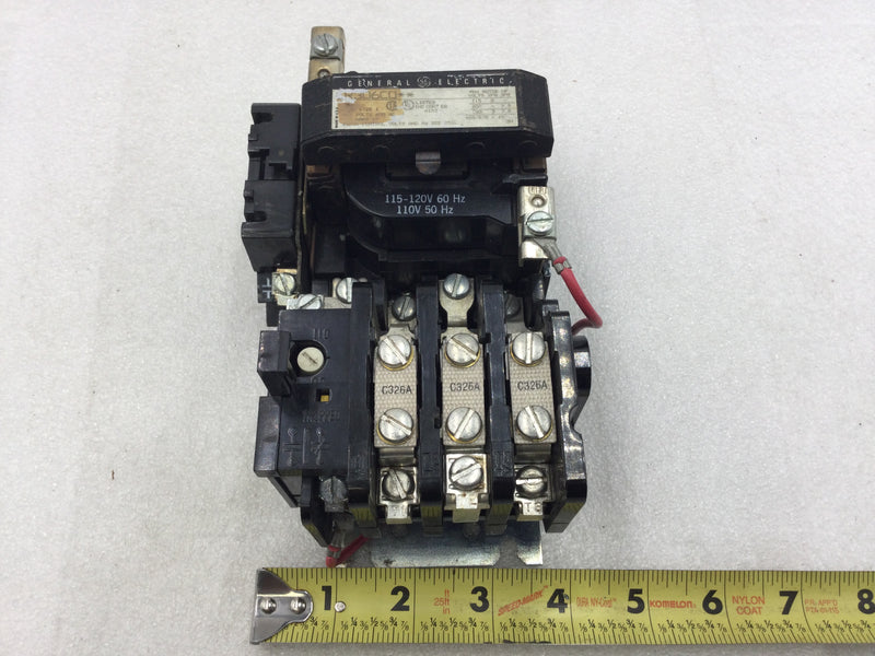 General Electric CR306C0 Motor Starter Contactor 27A 600VAC Nema Size 1