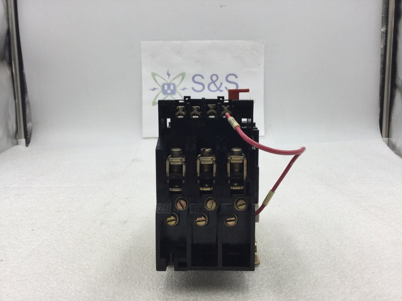 Schneider Electric/Telemecanique LC1-D503 Contactor/Starter 3 Pole 230/660 VAC 50 Amp with LR1-D63357 Overload Relay