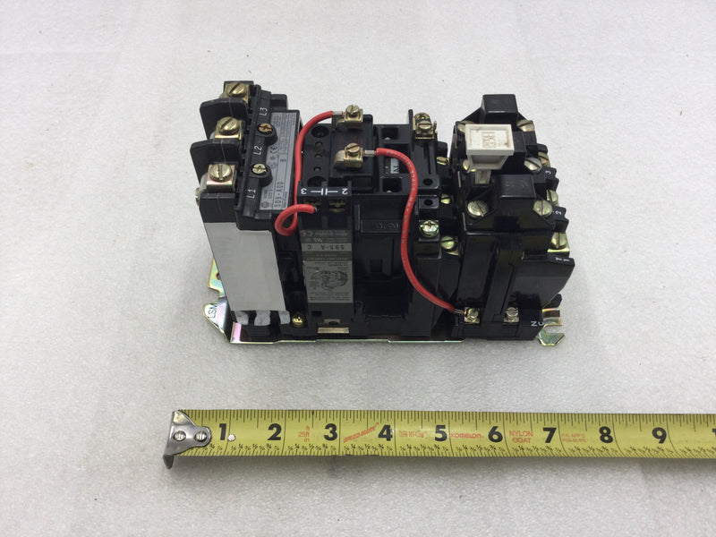 Allen-Bradley 509-AOD Size 0 18 Amp Motor Starter Series B 120-600 VA with Overload Relay and 595-A Auxiliary Contact Module