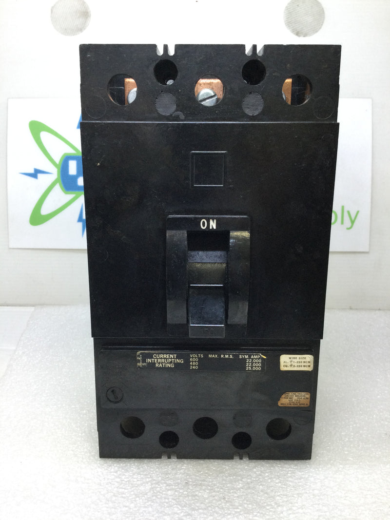 Square D KAP36150 150 Amp 3 Pole 600V Circuit Breaker