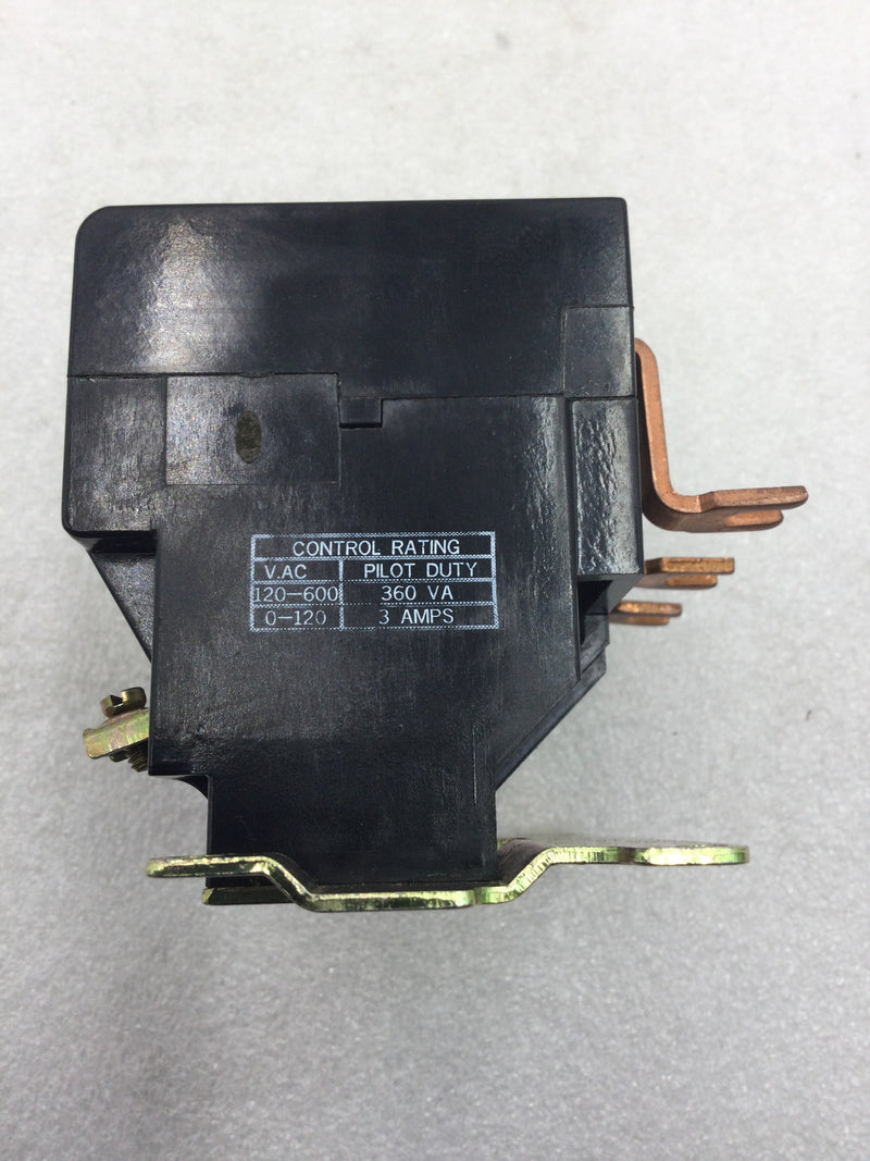 Square D 31065-016-50 EK Thermal Overload Relay 120-600 VAC, Control Rating 0-120 VAC 3 Amp & 120-600 VAC 360 VA