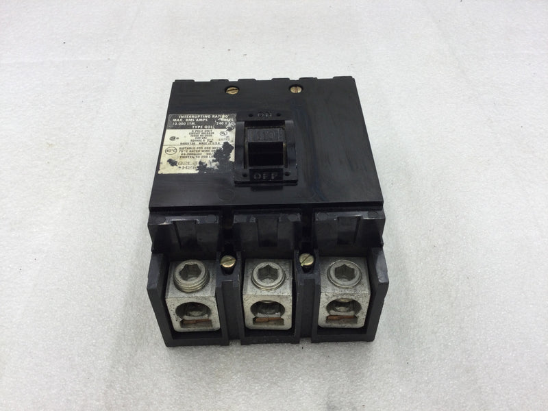 Square D Q2L3110 110 Amp 3 Pole 240 Vac Type Q2L Breaker