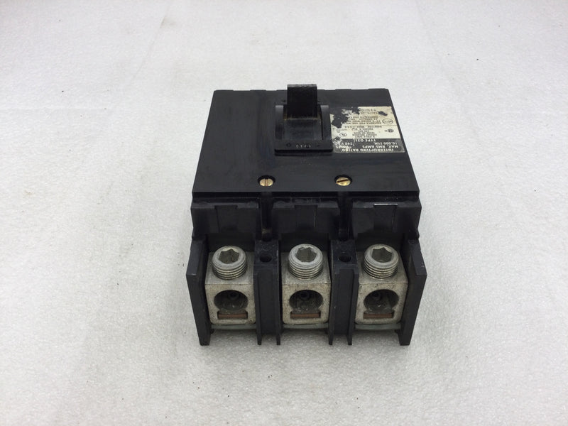 Square D Q2L3110 110 Amp 3 Pole 240 Vac Type Q2L Breaker