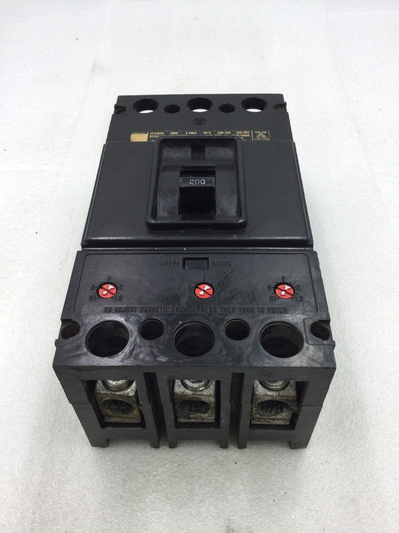 Westinghouse JA3150W 150 Amp 3 Pole TYPE JA 600v Circuit Breaker