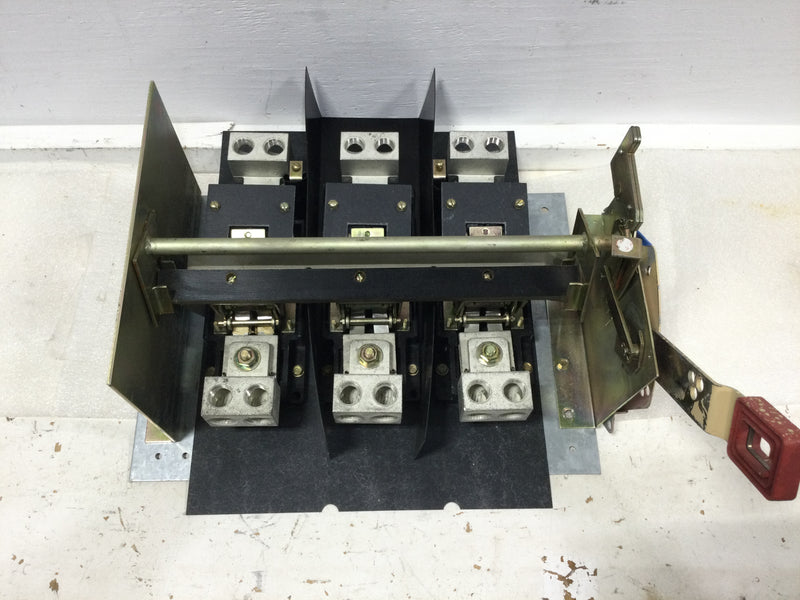 GE Power Pole, 600 Amp, THN3366 Model 11, 600 Amp, 600V, 455C412G15 Switch Blocks - Complete Assembly