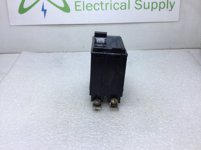 Square D QOB215 15 Amp 2 Pole 120/240V Bolt-On Circuit Breaker - Black Face