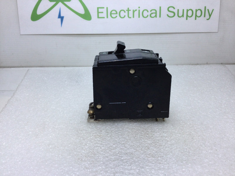 Square D QOB215 15 Amp 2 Pole 120/240V Bolt-On Circuit Breaker - Black Face