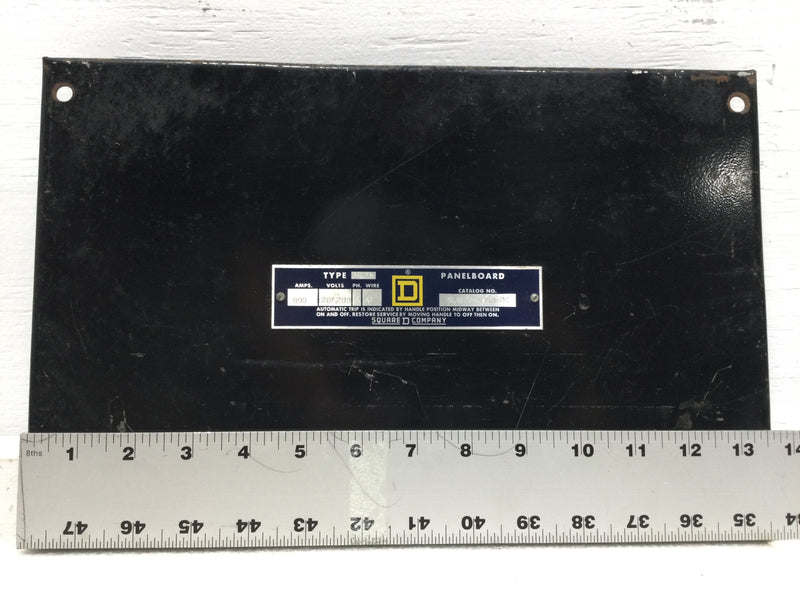 Square D Type MLW Filler Plate 9" x 13 3/4", MLW- 7- 8050-2C, 800 amp, 120/208v, 3 ph,  4 wire