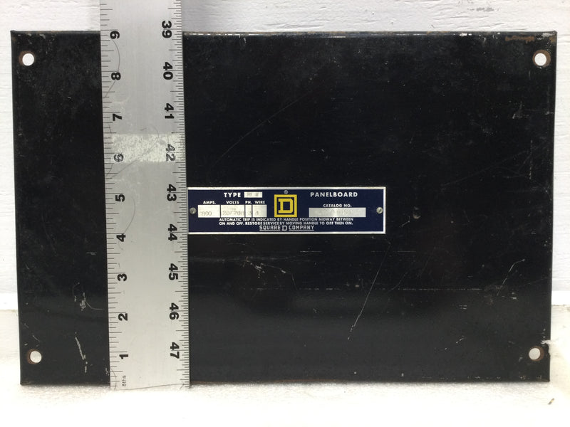 Square D Type MLW Filler Plate 9" x 13 3/4", MLW- 7- 8050-2C, 800 amp, 120/208v, 3 ph,  4 wire