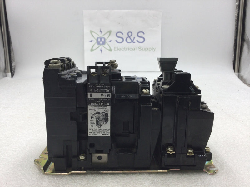 Allen-Bradley 509-BOD Starter Nema Size 1 3 Phase 27 Amp 600 VAC with Overload Relay with