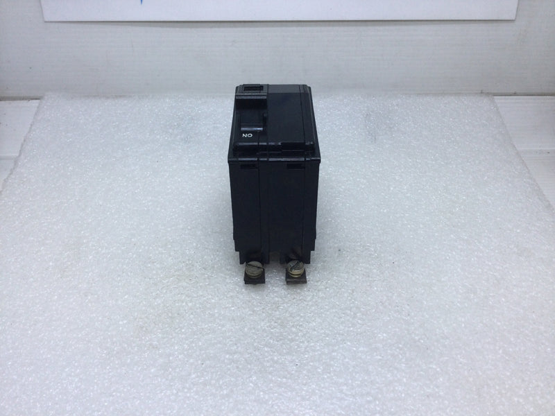 Square D QOB220 20 Amp 2 Pole 120/240V 10ka Bolt-on Circuit Breaker - Black Face