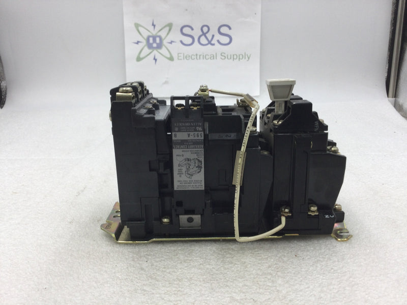 Allen-Bradley 509-BOD Starter Nema Size 1 3 Phase 27 Amp 600 VAC with Overload Relay with