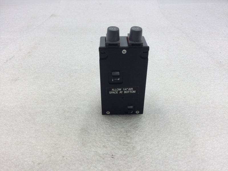 Connecticut Electric UBIP-2020 1 Pole 20A/20A 120V Pushmatic Circuit Breaker