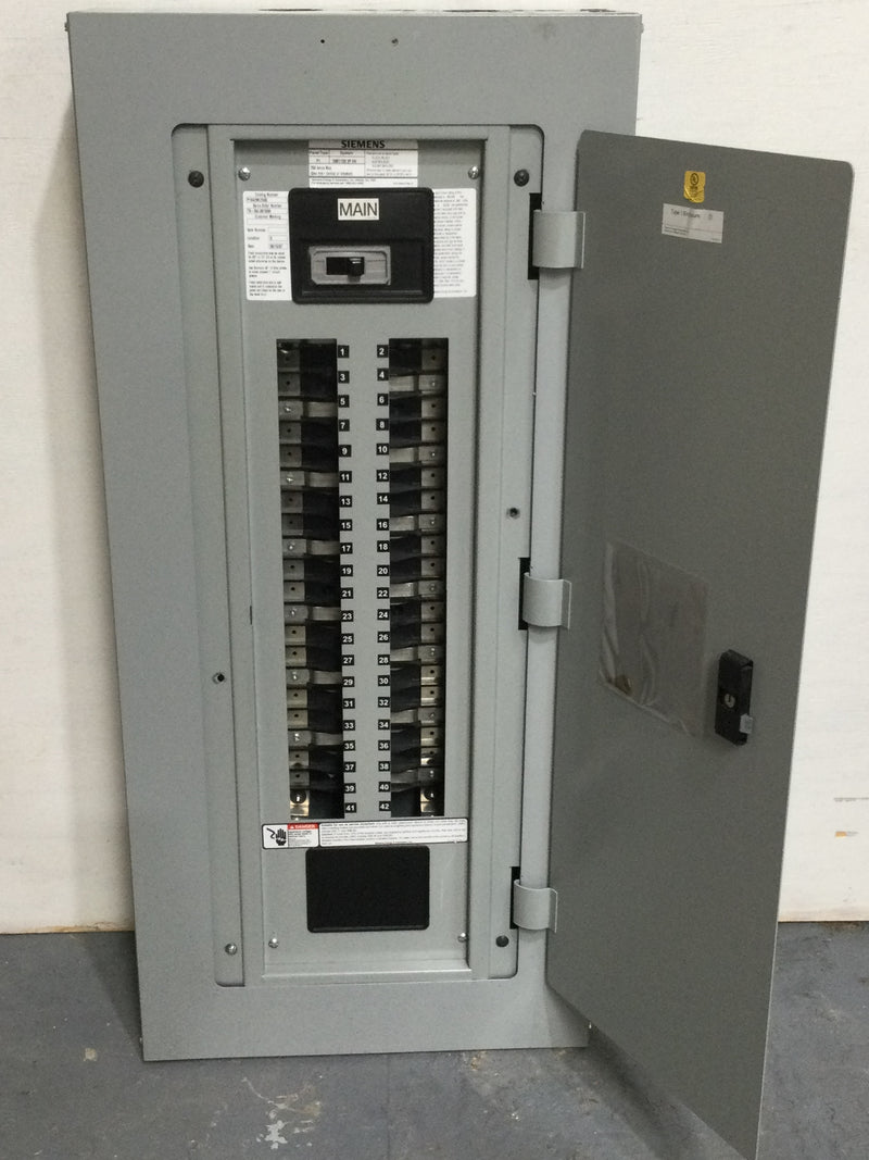 Siemens P1X42MC250C 250 Amp 208y/120 3 Pole 4 Wire Panel Board Interior 42 Circuit Panelboard