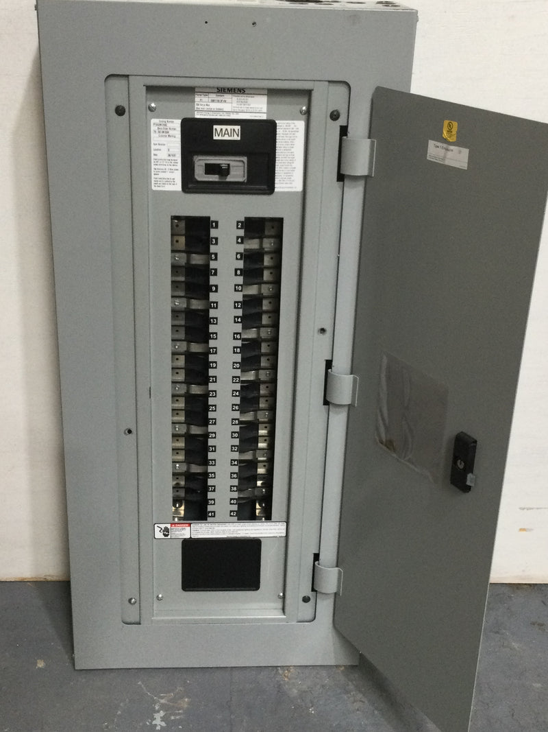 Siemens P1X42MC250C 250 Amp 208y/120 3 Pole 4 Wire Panel Board Interior 42 Circuit Panelboard