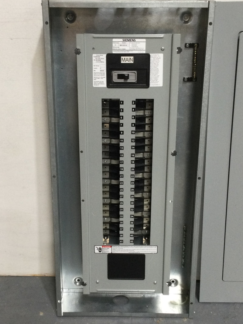 Siemens P1X42MC250C 250 Amp 208y/120 3 Pole 4 Wire Panel Board Interior 42 Circuit Panelboard