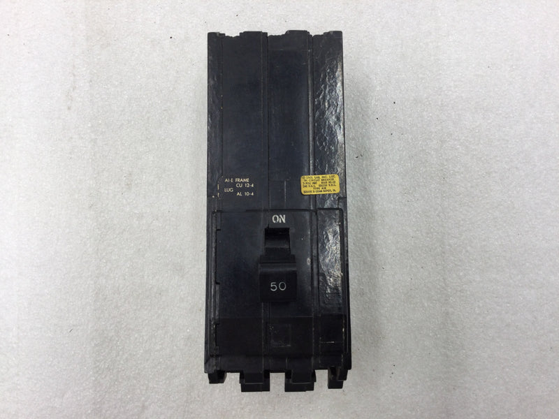 Square D A1B350 50 Amp 3 Pole Series A1B Magnetic Circuit Breaker Long Foot