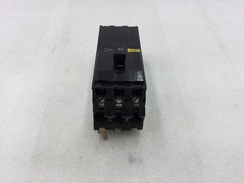 Square D A1B340 40 Amp 3 Pole Series A1B Magnetic Circuit Breaker Long Foot