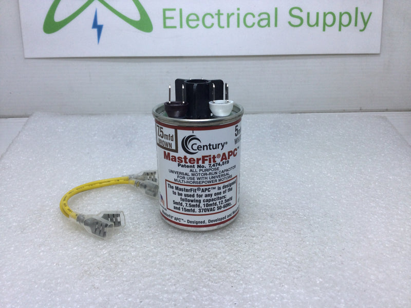 Century MasterFit APC 2509074-001 5/7.5/10/12.5/15mfd 440/370 Vac Run Capacitor