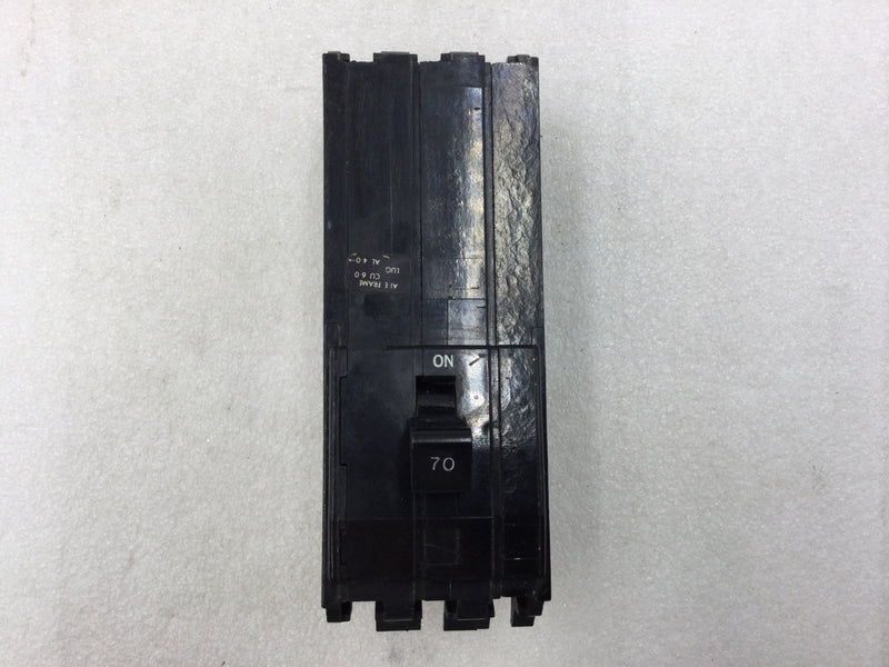 Square D A1B370 70 Amp 3 Pole 240v Circuit Breaker Long Foot