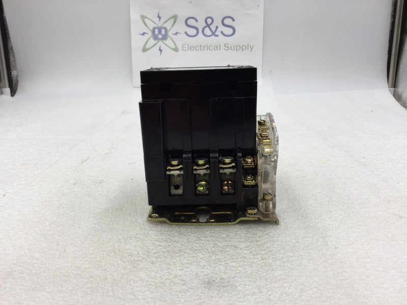 Square D 8536 SB0-2 Size 0 200-575 VAC Contactor 110-120 VAC Coil without Overload Relay and Rest Switch