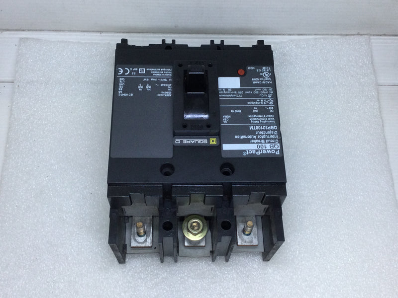 Square D QBP32100TM 100 Amp 3 Pole 240VAC Type QBP PowerPact Circuit Breaker - Cosmetic Flaw