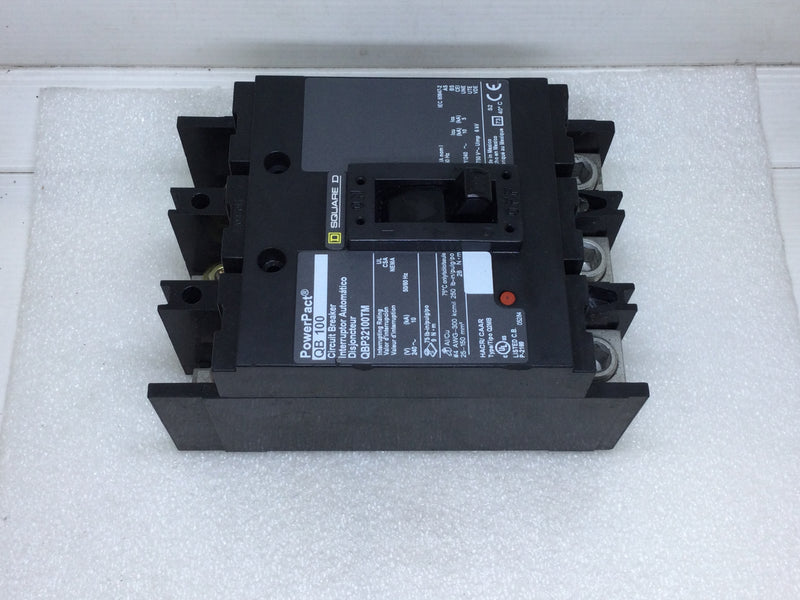 Square D QBP32100TM 100 Amp 3 Pole 240VAC Type QBP PowerPact Circuit Breaker - Cosmetic Flaw