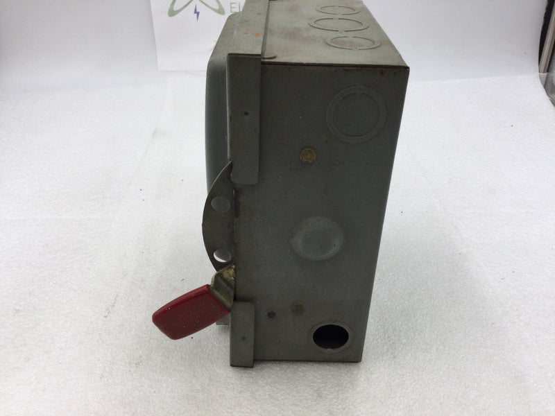 Westinghouse GF421N 30 Amp 240v 3 Phase Fusible Disconnect Safety Switch