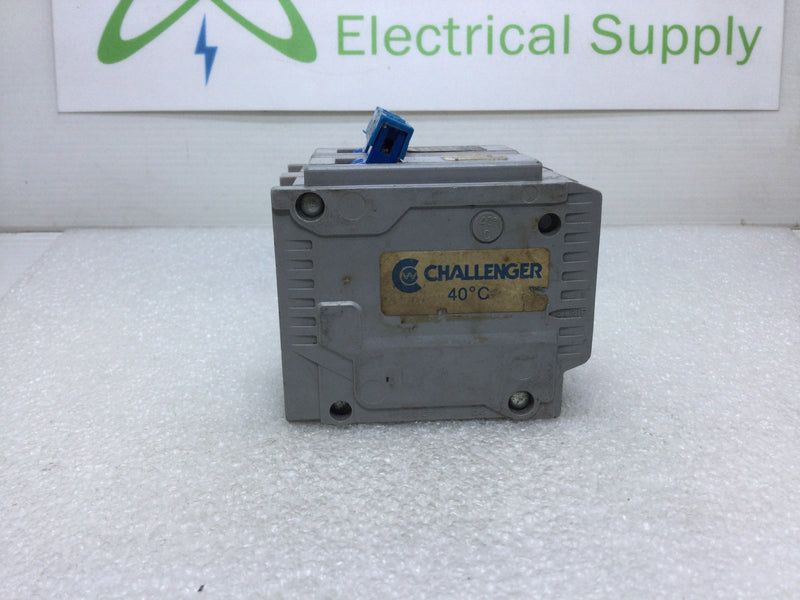 Challenger C2110 110 Amp 2 Pole 120/240V Circuit Breaker - Grey W/ Blue Handle