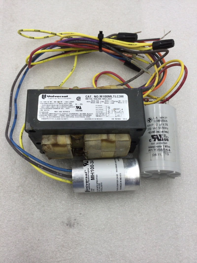 Universal Lighting M100MLTLC3M-500K Metal Halide Magnetic Ballast 120-277 VAC 100 Watt