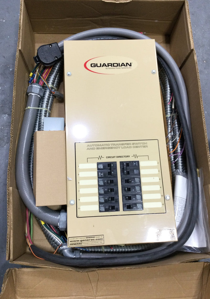 Generac Guardian Automatic Transfer Switch 12 Space 100 Amp 120/240V 1 Phase 3 Wire