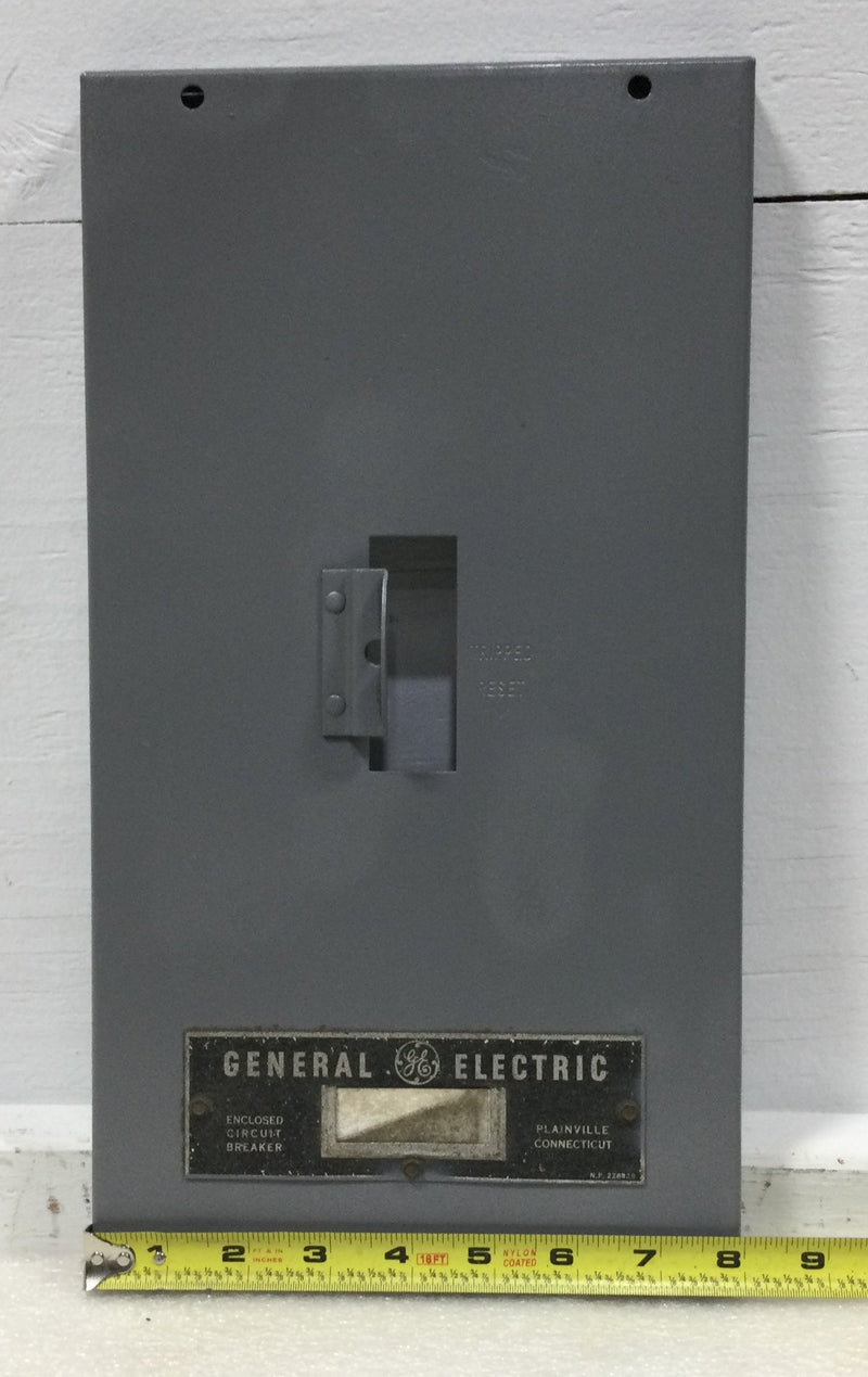 General Electric Enclosed Circuit Breaker Cover Only 14 5/8" x 8"