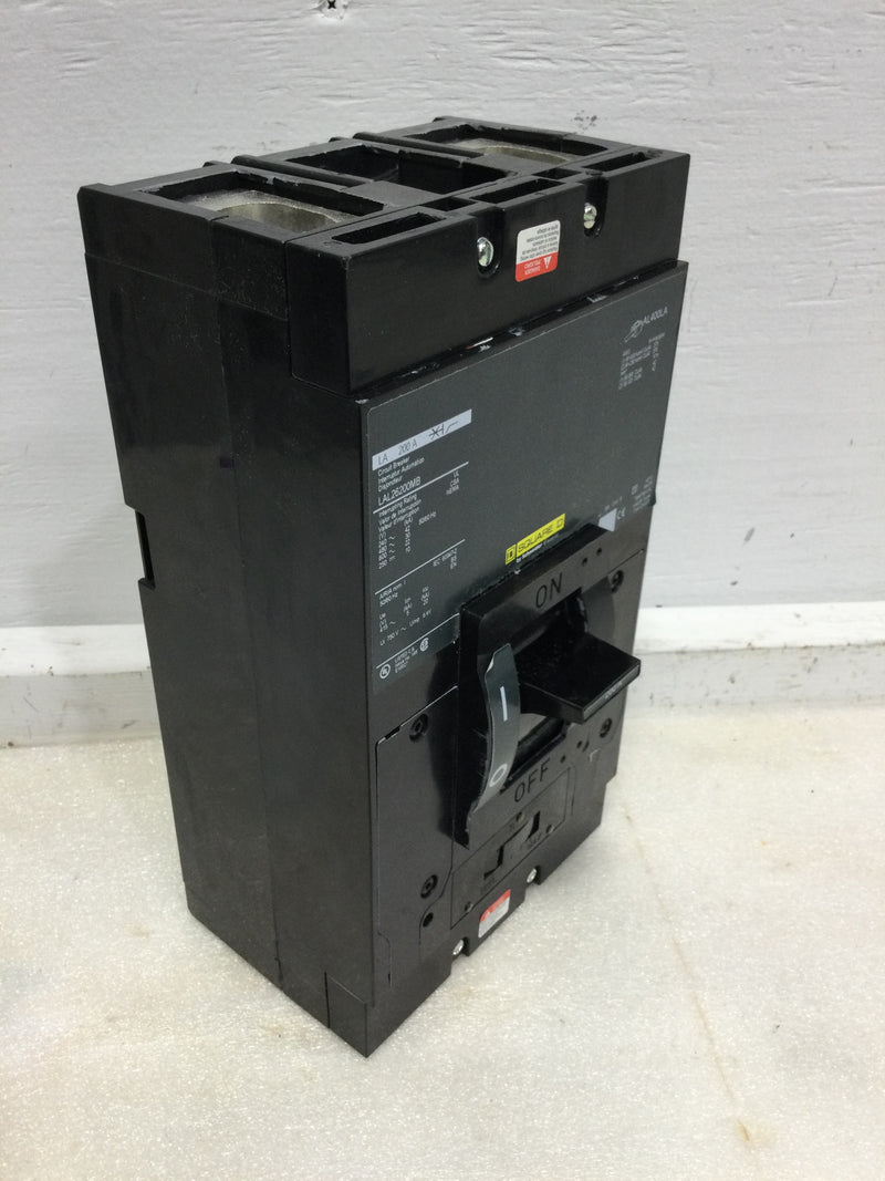 Square D LAL26200MB 200 AMP 2 PH molded case circuit breaker