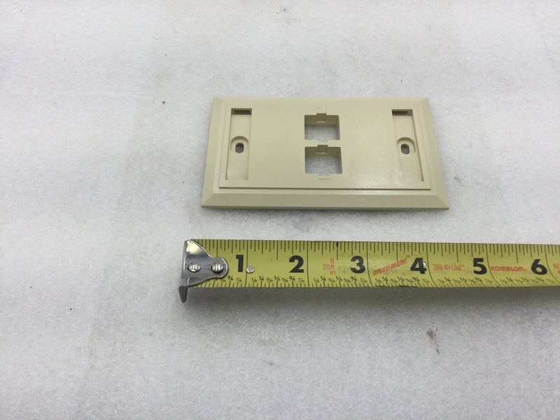 Commscope M12L-246 Ivory 2-Port Faceplate 108168477