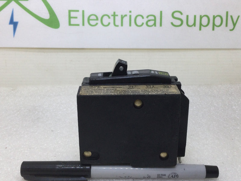 Square D QO1301021 30 Amp Single Pole Circuit Breaker w/Shunt Trip