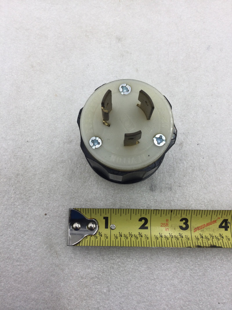 Leviton 2311 20 Amp 125 VAC Locking Connector 2-Poles 3-Wires Nema L5-20P Rated