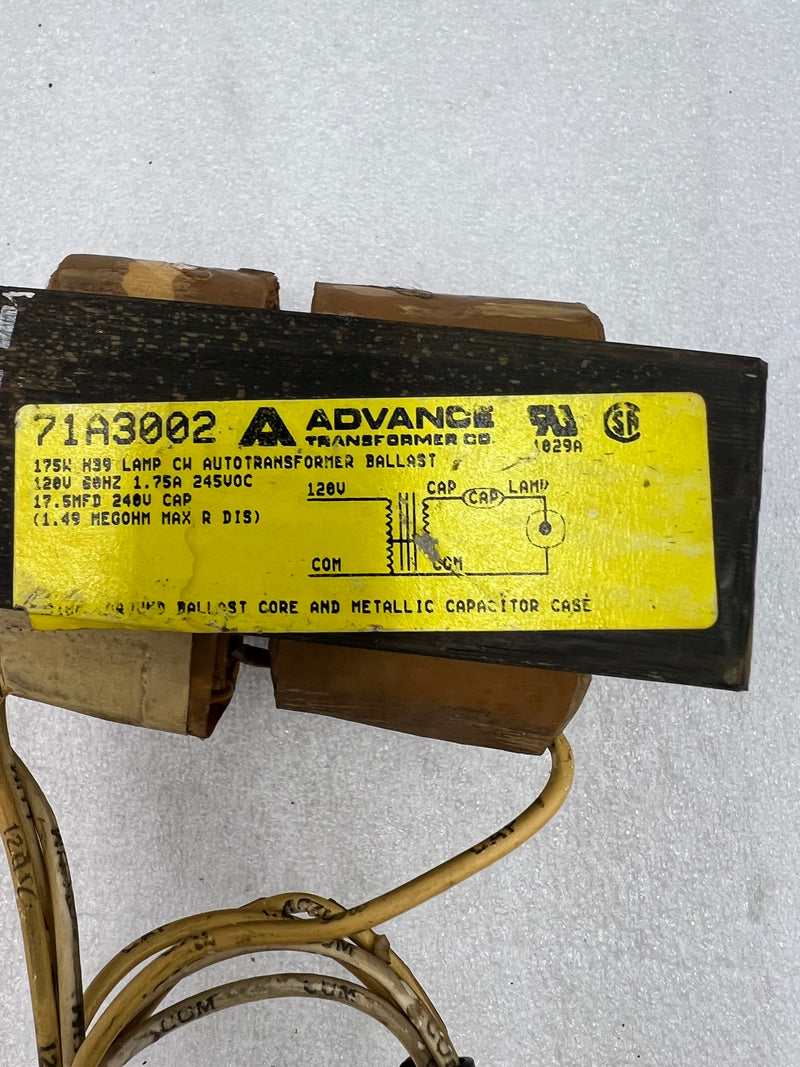 Advance Transformers 71A3002 175W H39 CW Autotransformer Ballast