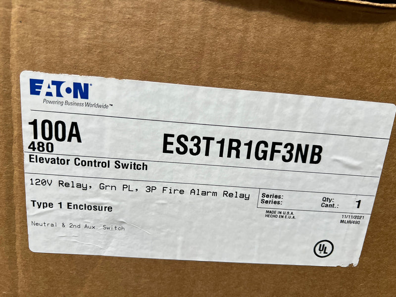 Eaton ES3T1R1GF3NB Elevator Control Switch