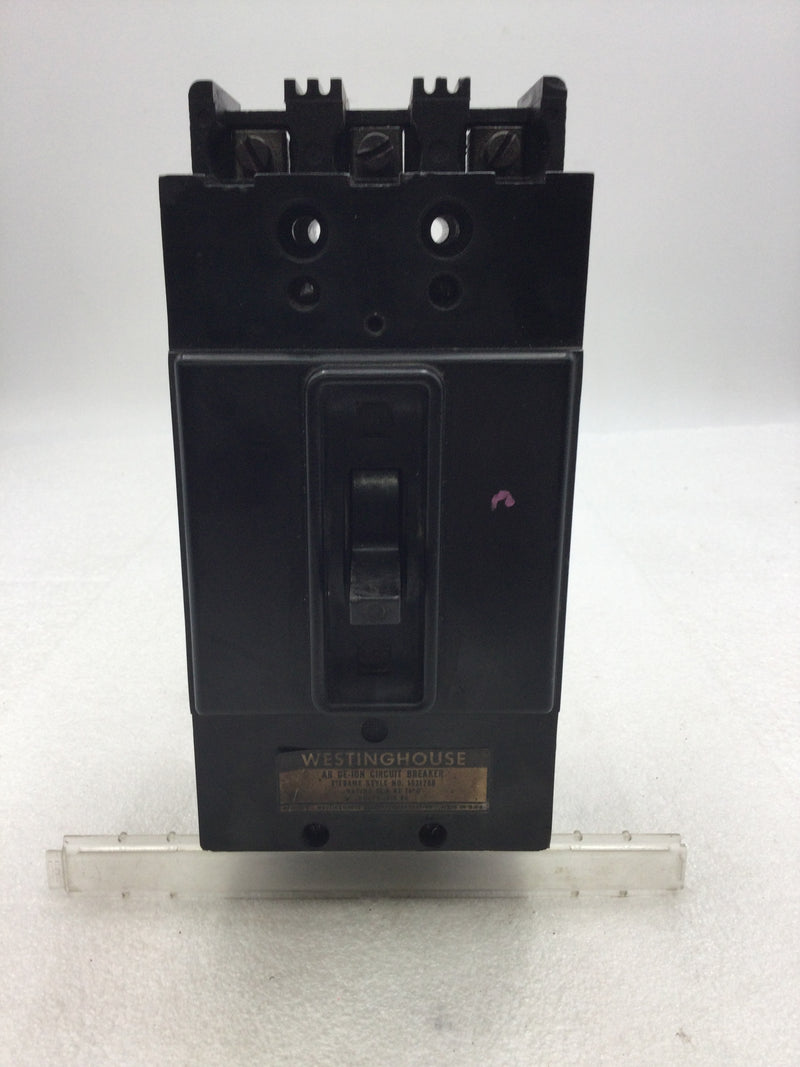 Westinghouse F3070 70 Amp 3 Pole 600 VAC AB De-Ion Circuit Breaker