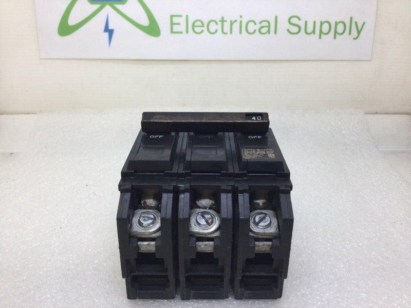 GE General Electric THQC32040WL 3 Pole 60 Amp 240 Volt Line/Load Lugs Circuit Breaker