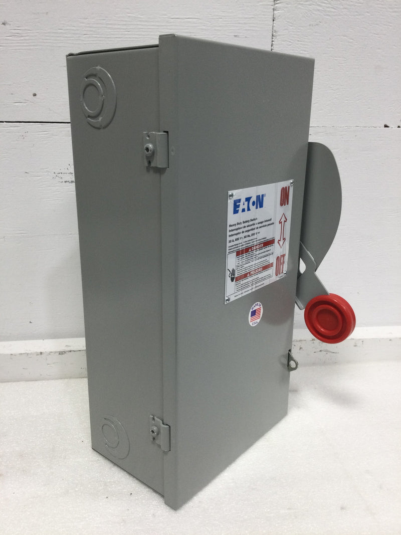 Eaton - Cutler Hammer DH361FGK Switch, Heavy Duty Safety, 3 Pole, 30A, Nema 1, Fusible - missing lower fuse block