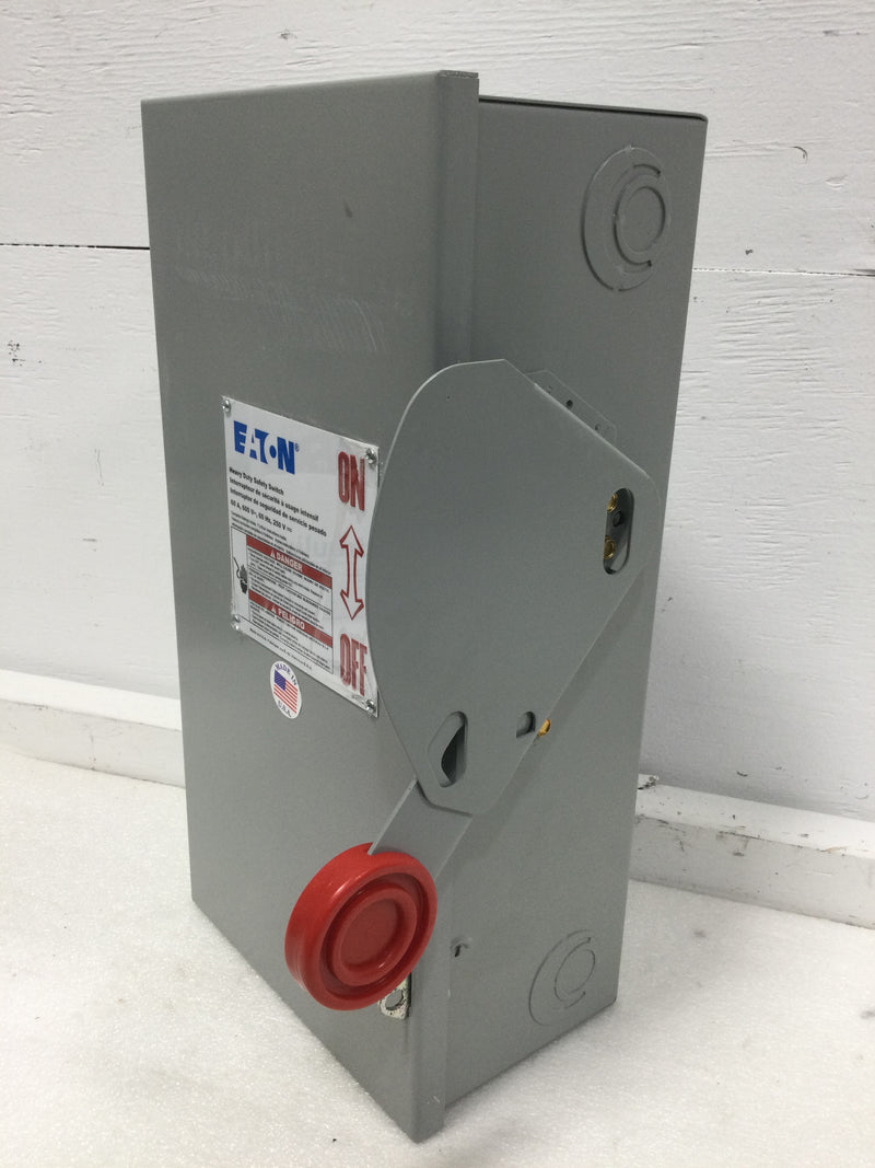 Eaton/Cutler-Hammer DH362FGK, 60A, 3 Pole, 600VAC, Fused, Nema1 Safety Switch