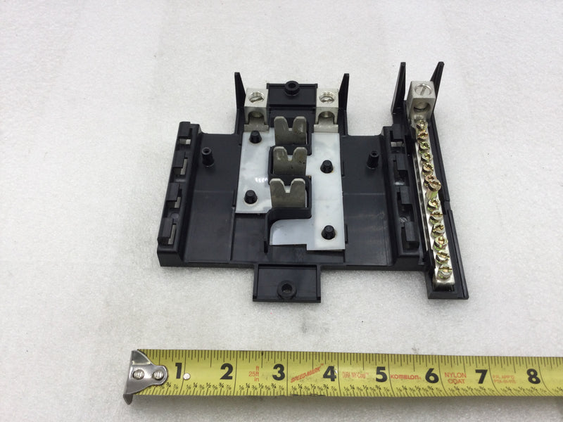 ITE 3 Space/12 Circuit 60 Amp 120/240 VAC Breaker Panel Guts Only 7" X 7"