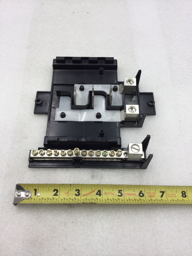 ITE 3 Space/12 Circuit 60 Amp 120/240 VAC Breaker Panel Guts Only 7" X 7"