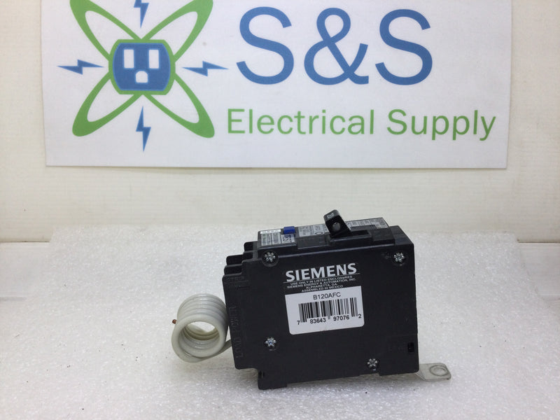 Siemens B120AFC 20 Amp Single Pole Bolt on AFCI Circuit Breaker