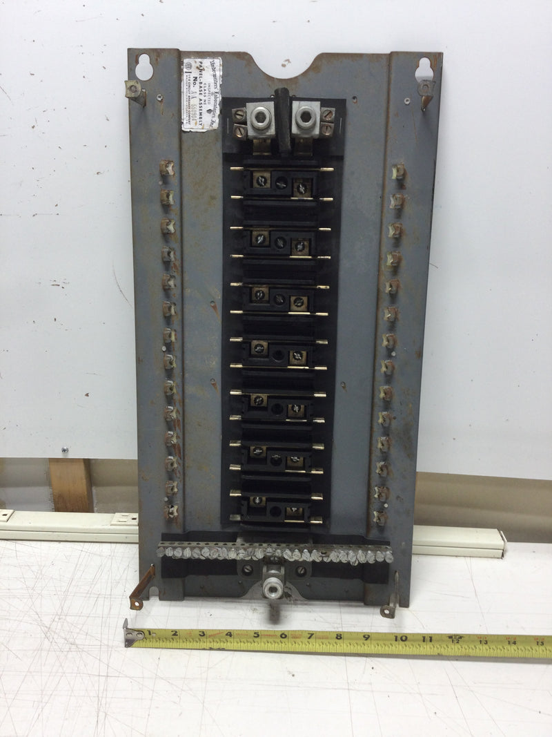 ITE/Siemens Type EQ-P Load Center 14 Space/28 Circuit 120/240 VAC Guts Only 11" X 20.5"